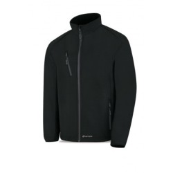 CAZADORA SOFTSHELL CUARZO NEGRO XXL