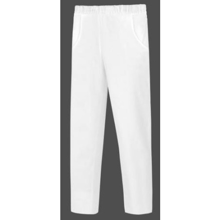 PANTALON GOMA SIN CREMALLERA BLANCO PSU99- 4
