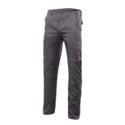 PANTALON ALGODON/FIBRA/POLIESTER STRETCH GRIS T52