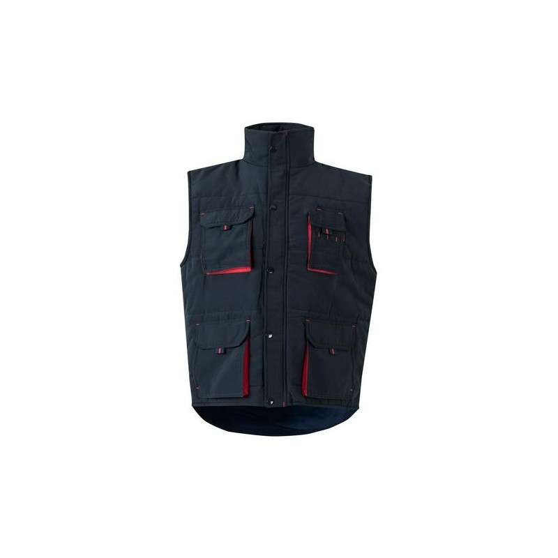 CHALECO ACOLCHADO BICOLOR  AZUL/ROJO T.XL 205902