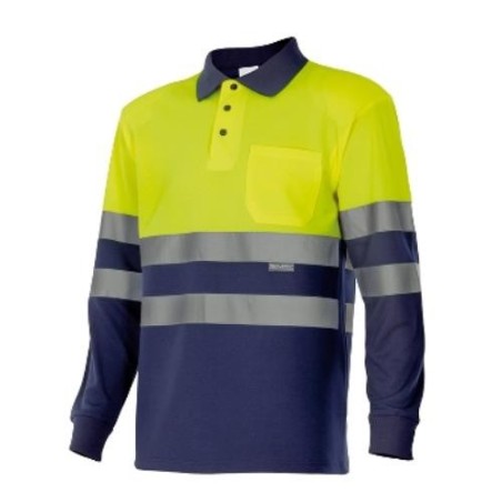 POLO BICOLOR ALTA VISIBILIDAD M/LARGA 175 70 T- L