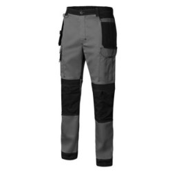 PANTALON CANVAS STRETCH GRIS/NEGRO T/ M