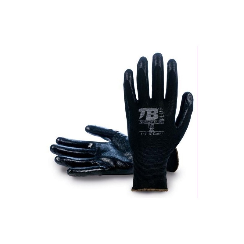 GUANTE POLIESTER S/COSTURAS NEGRO 700NG2P TOUCH-8