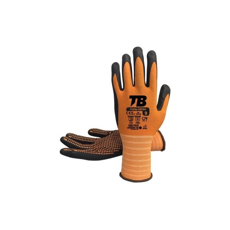 GUANTE NAILON+ELASTANO RECUBIERTO NITRILO FOAM T-9