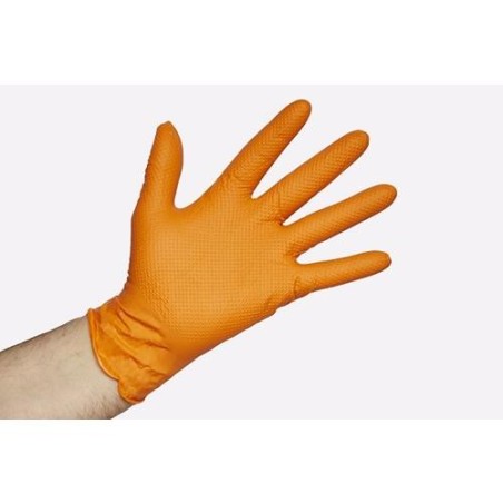 GUANTE NITRILO DUNE NARANJA - TALLA L