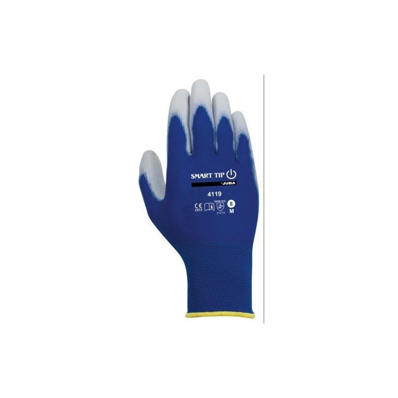 GUANTE POLIESTER SMART TIP PU. H4119/10 PAR