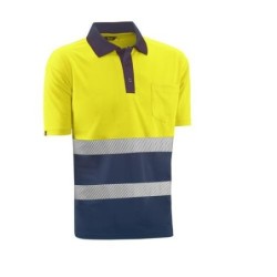 POLO M/C ALTA VISIBILIDAD LONDON AMAR/MARINO T.XL