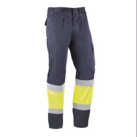 PANTALON ALTA VISIBILIDAD KRETA MARINO/AMARILLO XS