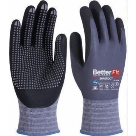 GUANTE NITRILO BETTERFIT SUPERDOT BL-008 T-6
