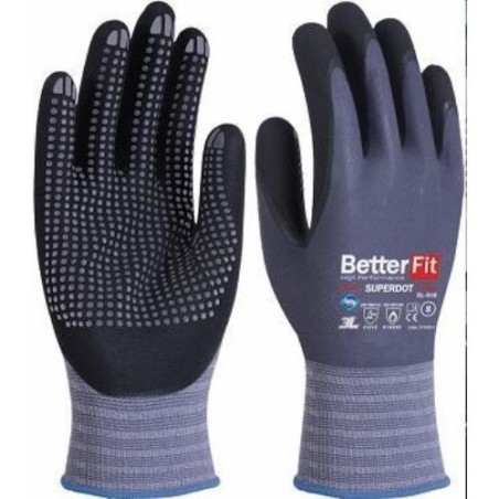 GUANTE NITRILO BETTERFIT SUPERDOT BL-008 T-9