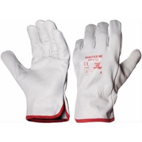 GUANTE FLOR VACUNO MASTER NC GP-016C BLISTER T-11