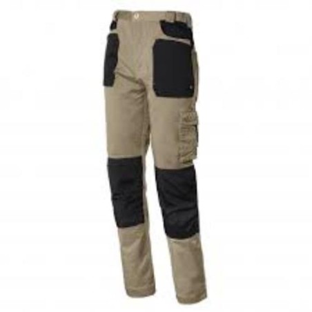 PANTALON STRETCH EN CAJA BEIGE/NEGRO S  8730B