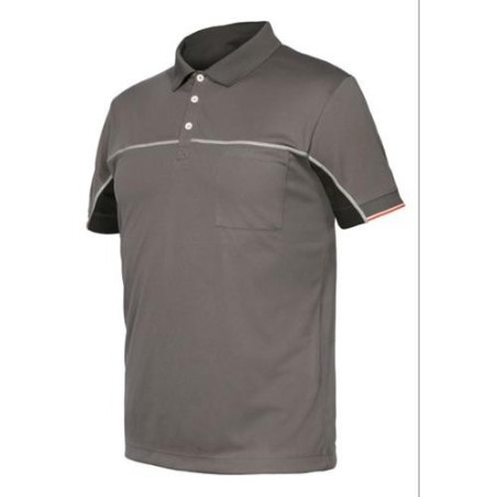 POLO ISSA EXTREME MANGA CORTA GRIS CLARO T-L