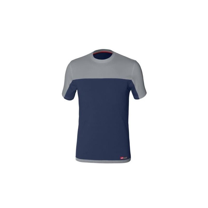 CAMISETA STRETCH AZUL/GRIS 8772 T-XXL