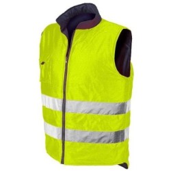 CHALECO REVERSE AZUL/AMARILLO FLUOR 4069 T-XXL