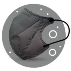 MASCARILLA REUTILIZABLE ERGONATURAL GRIS (BL-2UN)
