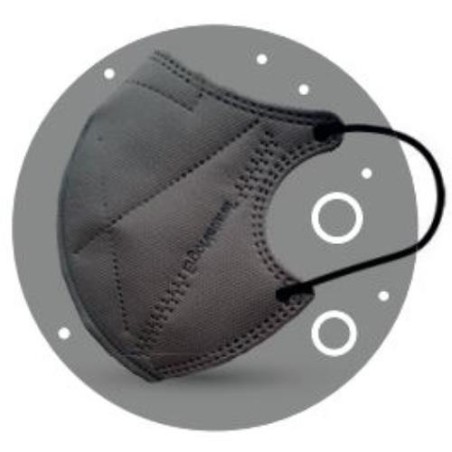 MASCARILLA REUTILIZABLE ERGONATURAL GRIS (BL-2UN)