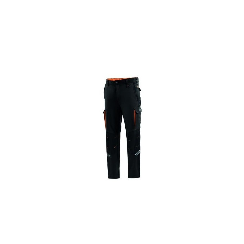 PANTALON TECNICO OREGON NEGRO/NARANJA T.3XL