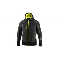 CHAQUETA TECH SOFTSHELL GRIS/AMARILLO TALLA XL