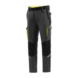 PANTALON TECH TROUSERS GRIS AMARILLO FLUOR TALLA L