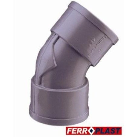 CODO PVC GRIS HM.-HM. 45   32 MM. 205272