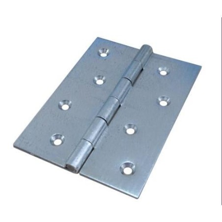 BISAGRA DOBLE HOJA GALVAN. SIN REMATE 120X90 MM.
