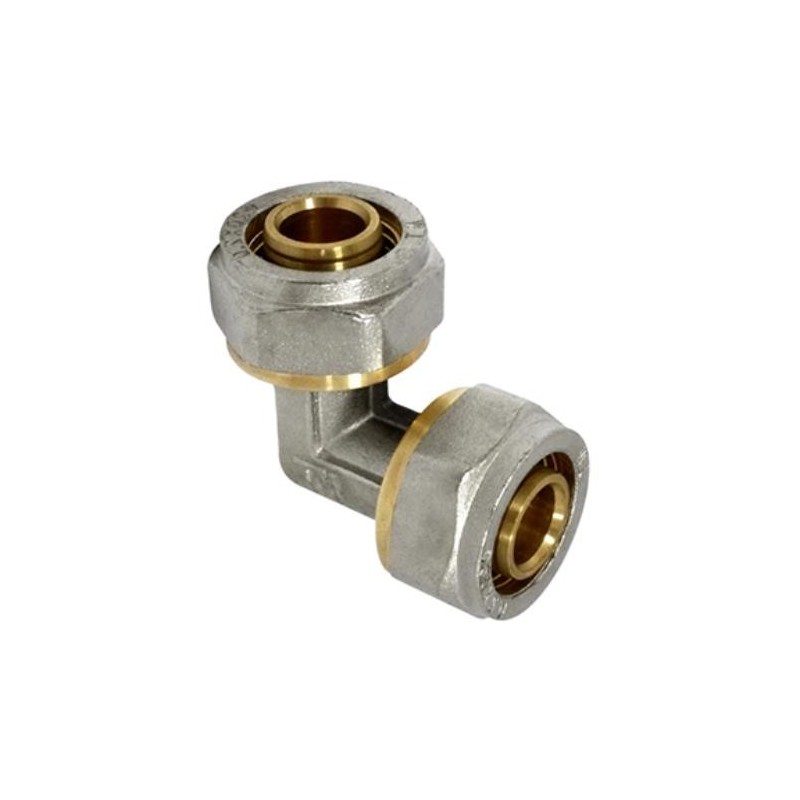 ENLACE COMPRESION CODO MULTICAPA DN16