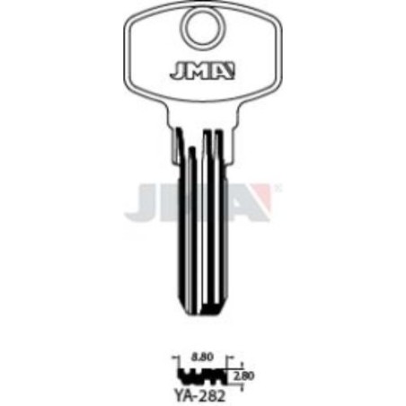 LLAVES JMA LATON SEGURIDAD YA-282