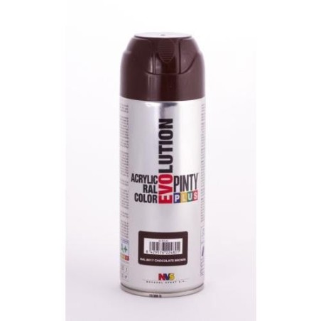 PINTURA SPRAY PINTY PLUS MARRON RAL 8017 520ML.