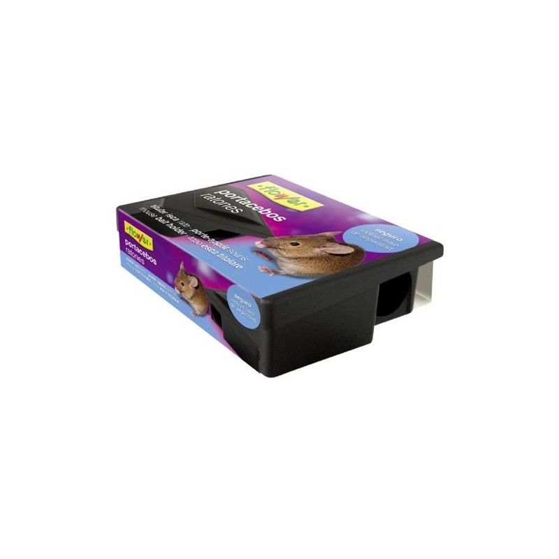 CAJA PORTACEBOS RATON 3.5X13X9CM. 20546