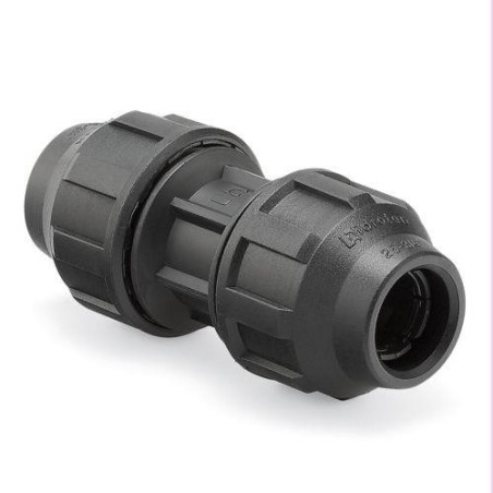 ENLACE RECTO IGUAL PP PARA PE 25MM 9012020