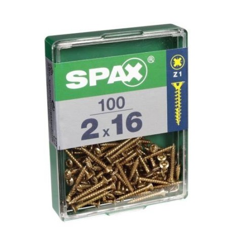 TORNILLO SPAX C/PL POZI BRICO. 2.0X16 C/100 UDS