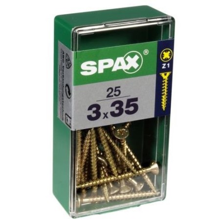 TORNILLO SPAX C/PL POZI BRICO. 3.0X35 C/25 UDS