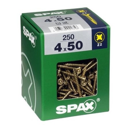 TORNILLO SPAX C/PL POZI BRICO. 4.0X50 C/250 UDS