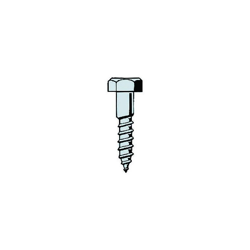 CENT. TIRAFONDOS CABEZA EXAGONAL DIN-571 ZN 8X50