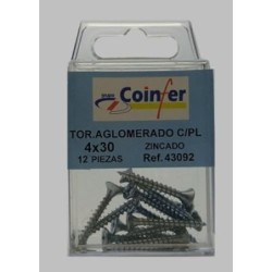 TIRAFONDO C/PL. 4X30 ZN. BLISTER