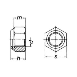 TUERCA SEGURIDAD DIN-985 INOX. A-2 8 (CENT.)