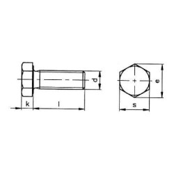 TORNILLO EXAGONAL DIN-933 INOX. A-2 5X40 (CENT.)