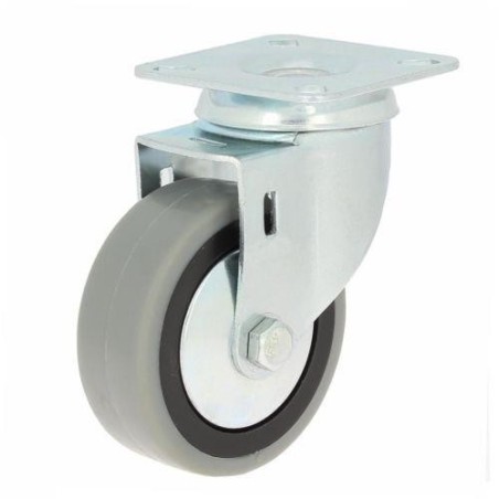 RUEDA CON SOPORTE PLACA ARO GOMA 60 75232