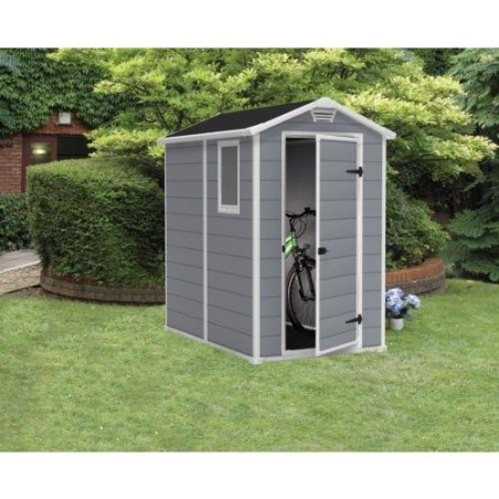 CASETA RESINA C/SUELO 130X195X198CM GRIS