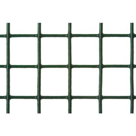 ROLLO MALLA SOLDADA GALVAN.PLAST.VDE. 25X25MM 5X1M