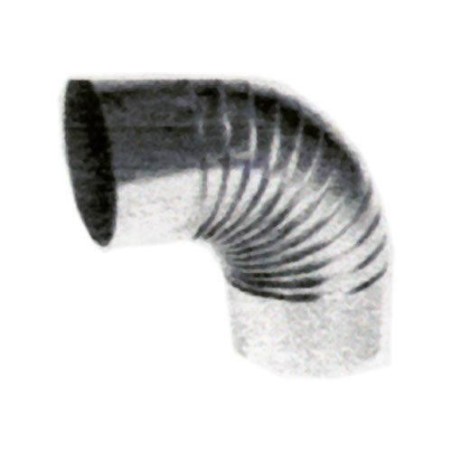 CODO RIZADO GALVANIZADO 120 MM.