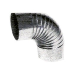 CODO RIZADO GALVANIZADO 150 MM.