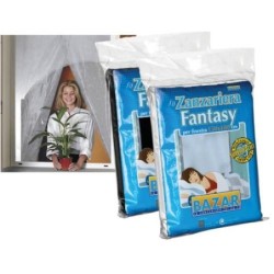 MOSQUITERA CORTINA VENTANA 150X180 NEGRO