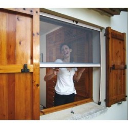 KIT MOSQUITERA ENROLLABLE VERTICAL 120X170 BLANCA