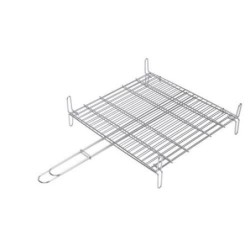 PARRILLA DOBLE INOX. 18/8 25X30CM. 2679