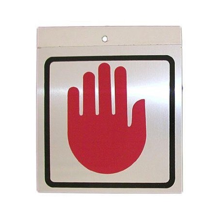PICTOGRAMA ALUMINIO 12X12 NO PASAR 052