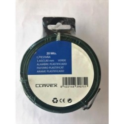 ALAMBRE PLASTIFICADO VERDE 1,6/2,8 MM X 15M. 39074