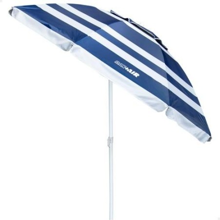 SOMBRILLA PLYA POLISTR UV50 AZL/BLNC T.28/32 62235