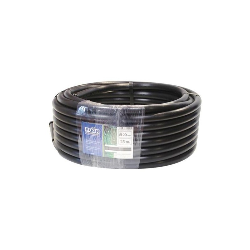 TUBERIA DE POLIETILENO 25 MM 50 M NEGRO LISA 62550